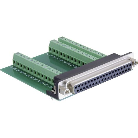 Delock  65319 D-SUB Buchsenleiste 180 ° Polzahl: 37, 39  1 St.