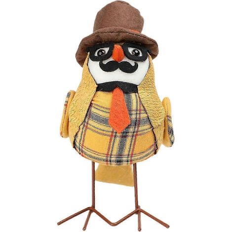 Statues d'oiseaux en peluche pour célébrer les récoltes - Décorations et cadeaux créatifs pour la cuisine, la chambre, la maison ou le salon-Yellow (1/5)