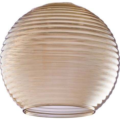 Diffusore In Vetro Soffiato Rigato Ambra (1/2)