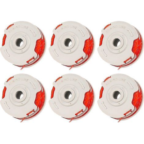 Lot de 6 bobines et lignes de rechange pour coupe-bordures Fly021 pour Flymo (1/5)