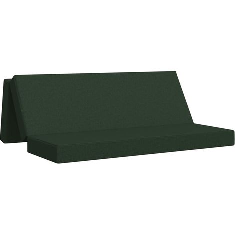 Maison Exclusive - Divano Letto Pieghevole 180 x 67 x 45 cm Verde Scuro (1/5)