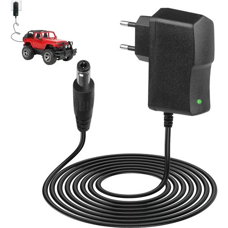 Chargeur 12V Voiture Électrique Enfant, pour VéHicule d'enfant Moto SUV ATV  12V 1A Chargeur, Batterie Plomb Acide Bloc, LED intuitif, pour Voitures miniatures Motos SUV VTT Car, 110–240V AC, 2.5x5.5m (1/5)