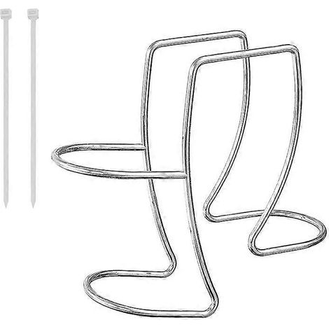 Support de tuyau d'évacuation pour machine à laver, support de tuyau d'évacuation réglable avec pince et guide-tuyau, compatible avec tous les tuyaux d'évacuation. (1/5)