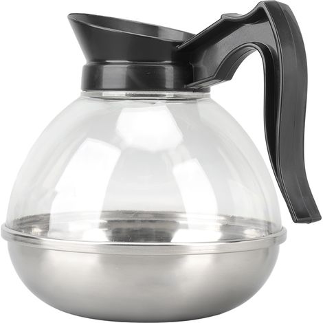 Bouilloire à Café en Acier Inox 1700ml, Résistante à la Chaleur pour Cuisinière à Induction, Théière Ménagère