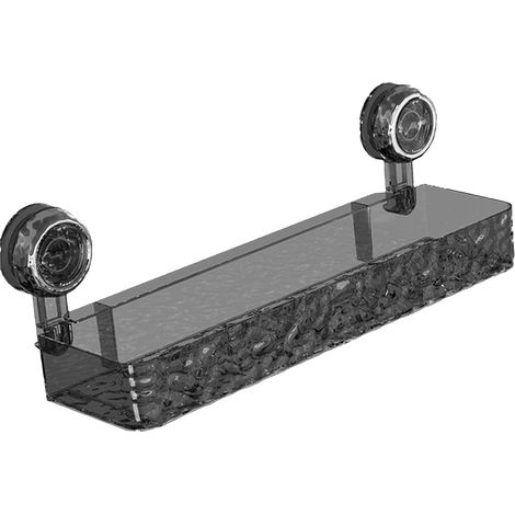 Estante de almacenamiento para baño con ventosa, estante de pared premium sin necesidad de taladrar, rectangular con ventosa para ducha. (1/5)