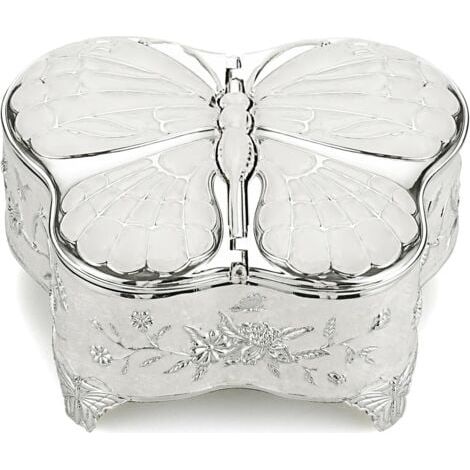 Boîte à bijoux rotative - Accessoire de boîte de rangement - Présentoir pour bagues, colliers, bracelets - 4 niveaux (bleu océan) (1/5)