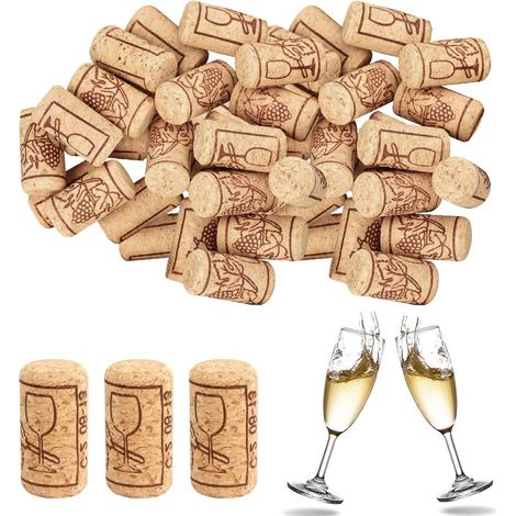 Bouchon Liège Naturel - 100 pièces, Bouchon Liège 21x40mm - Vin/Champagne/Bière (1/5)