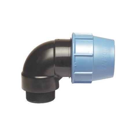 Coude M1/2''(15/21) pour tube PE eau Ø20