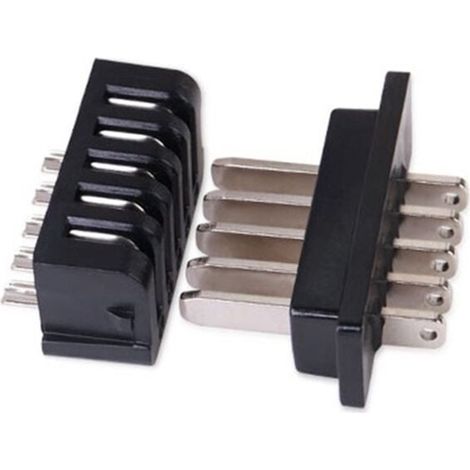 Connecteur Décharge Batterie Vélo Électrique 5 Broches Mâle et Femelle Paire (1/4)