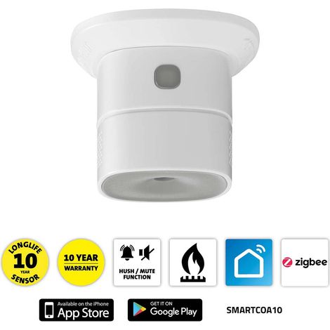 Nedis SMARTCOA10 rivelatore di monossido di carbonio bianco (1/5)