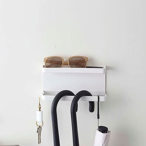 Etagère magnétique blanc - Organisateur pratique (1/4)