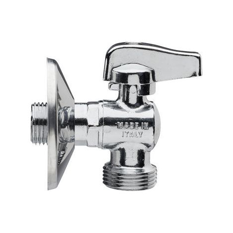 RUBINETTO A SFERA PER LAVATRICE LEVA CROMATA- 1/2 x 3/4- RB- pezzi 1 (1/2)