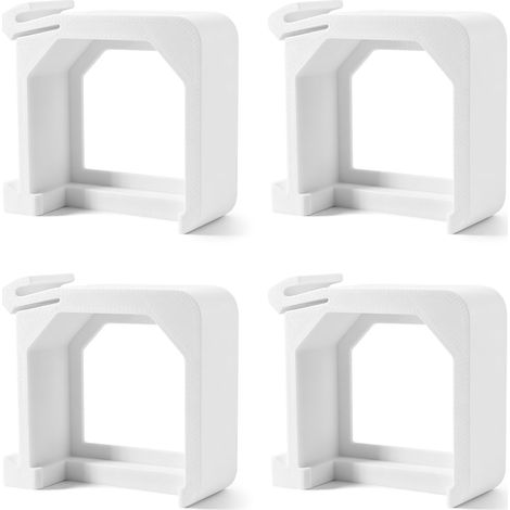 Adaptateur de rail pour DIN 35 mm - Support de montage, accessoires d'installation pour rail standard DIN 35 x 7,5 mm, pour tableau et armoire de commande, facile à organiser (4x) (1/5)