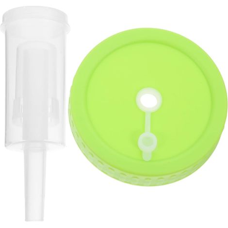 Couvercle de fermentation large ouverture de 86 mm avec valve anti-retour - Accessoire vert pour bocaux Mason, pour les conserves et les marinades (1/5)