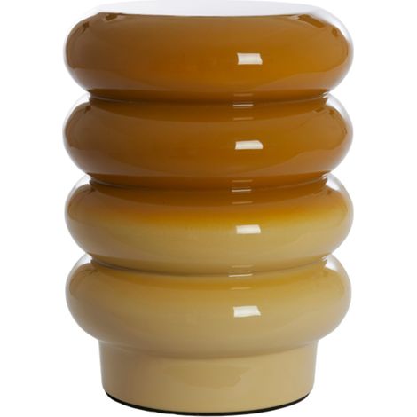 Mesa auxiliar Light & Living MIROGI en amarillo mostaza brillante