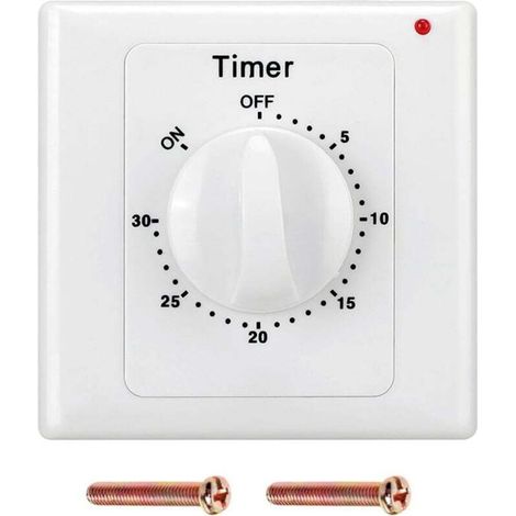 Pompe à minuterie AC 220 V, robuste, contrôle électronique, compte à rebours mécanique, prise, minuterie, interrupteur - 30 min (1/4)