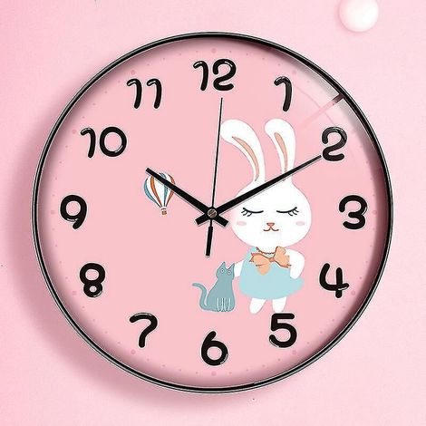 Horloge murale de 20 cm (8 pouces), horloge ronde silencieuse Bicyclestore (sans tic-tac) (1/5)