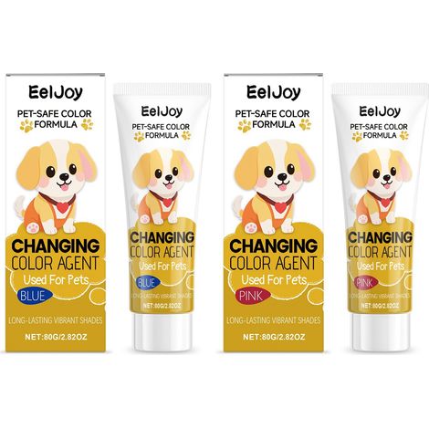 Soin pour le pelage des chiens et des chats : coloration uniforme, adoucissement et entretien facile – Bleu 80 g (1/5)