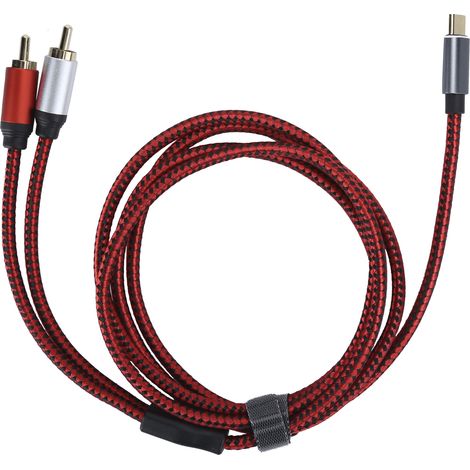 Câble Audio Type-C Mâle vers 2 RCA Mâle pour Téléphone Tablette PC (1,5m) (1/5)