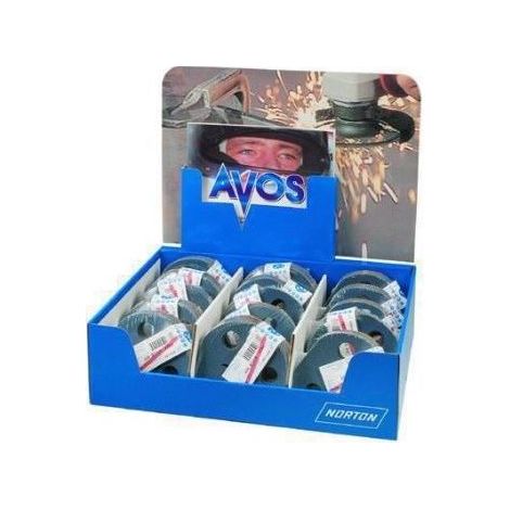 Vigor-Blinky 1130459 Dischi in Fibra di Zirconio Norton Expo Norzon Set 15 Pezzi per Metallo e Acciaio Inox colore Nero
