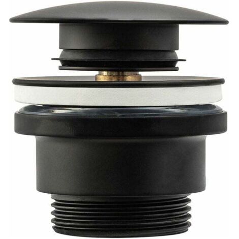 Bouchon universel pour robinet de lavabo REA noir (1/3)