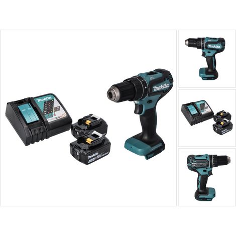 Taladro de percusión sin cable Makita DHP 485 RT 18 V 50 Nm sin escobillas + 2x batería recargable 5,0 Ah + cargador (1/5)