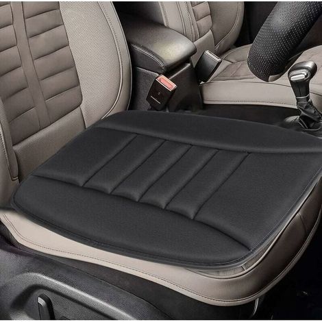 CSPARCV Nero - Cuscino per sedile auto, Coprisedile per auto, Cuscino protettivo per sedia in memory foam, Tappetino antiscivolo confortevole, Coprisedile per auto, per auto, ufficio, casa (1/5)