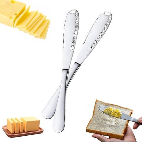 Buttermesser 2 Stück Buttermesser Streichmesser Kleine Streichmesser Tapasmesser Dessertmesser Edelstahl Buttermesser Küchenutensilien Für Butter (1/5)