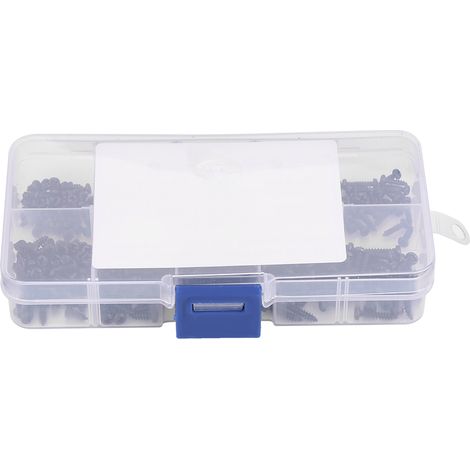 Kit d'assortiment de 400 vis autotaraudeuses noires à tête cruciforme M2/M2.6 (1/5)
