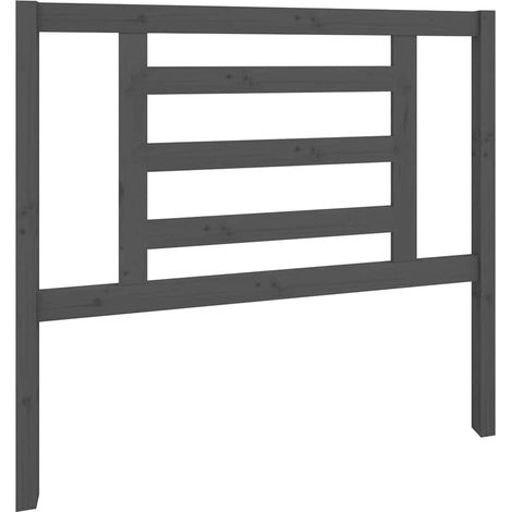 Maison Exclusive - Cabecero de cama madera maciza de pino gris 10 (1/5)