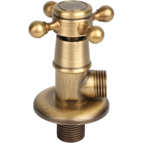 vanne triangulaire en laiton Valve de triangle en laiton de salle de bain de salle de bain européenne auto soupape (1/3)