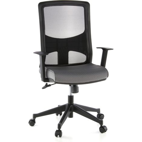 Bürostuhl / Chefsessel LAVITA Netzstoff schwarz / grau hjh OFFICE