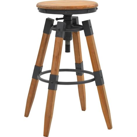 Maison Exclusive - Barhocker 2 Stk. Tanne Massivholz (1/5)