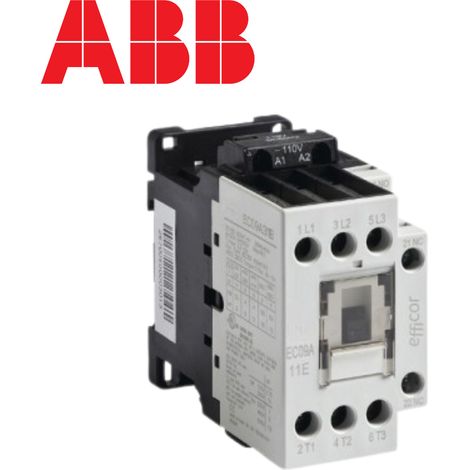 Contacteur tripolaire 9A à 25A - 1NO + 1NF - Type de contacteur moteur - Contacteur 25A - 1NO+1NF - commande 24V AC