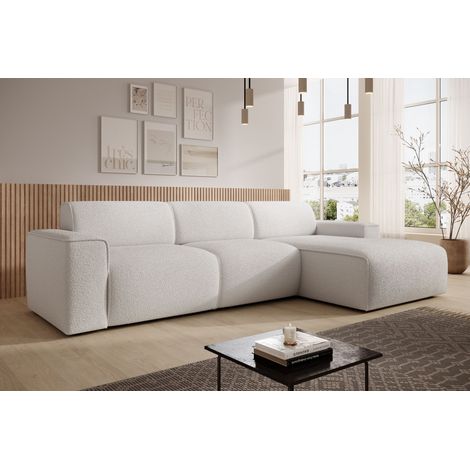 AX LIVING Couch Sofa L Form Didim mini Versilbert 310 cm breit, stilvoll R (1/5)