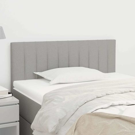 vidaXL Cabecero de tela gris claro 90x5x78/88 cm (1/5)