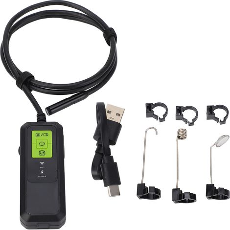 Caméra endoscopique avec lumière WiFi industrielle HD sans fil Portable IP67 étanche Endoscope tuyau serpent Inspection 1 mètre (1/5)