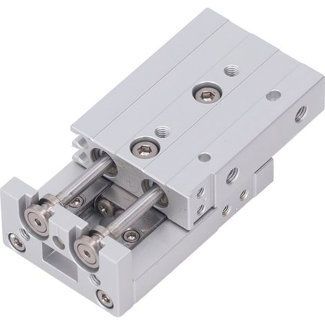 Vérin Pneumatique Double Tige Double Effet Alliage Aluminium Acier Inoxydable M5x0.8 Course 20mm (1/5)
