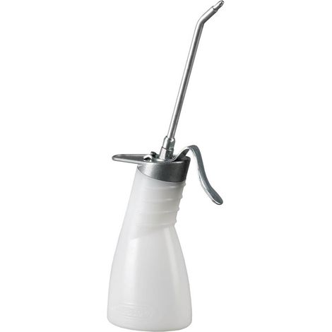 Huileur d'atelier PE, blanc, avec tube de pulvérisation (1/3)