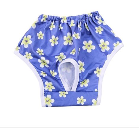 Lot de 2 pantalons de course pour chiennes, couleurs assorties, réutilisables et lavables, confortables et ajustables. (1/4)