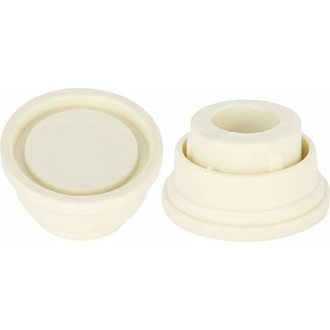 Gummipuffer für Schwimmbadleitern, sicherer 2-teiliger Ersatz für Schwimmbadleitern, einfach zu montieren, hervorragende Verarbeitung, Schwimmbadleiter-Pufferset (weiß) (1/5)