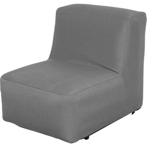 PROLOISIRS Fauteuil de détente gonflable Balloon en PVC - gris (1/3)