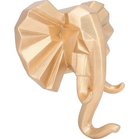 Einzigartiger europäischer Stil, Tierform aus Kunstharz, Handtuchhaken für die Badezimmerwand, Elefant (1/5)