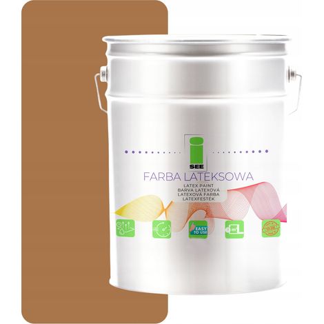 Peinture murale latex pour intérieur marron beige 10L Fabricant (1/5)