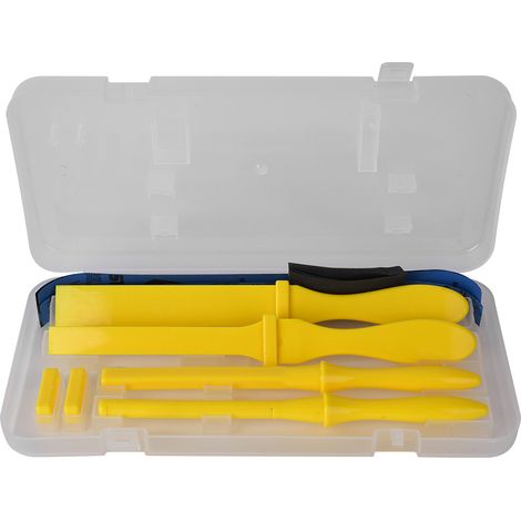 Ortviai Barre de ponçage manuelle avec manche en plastique – outil de meulage et polissage pour bijoux (1/5)