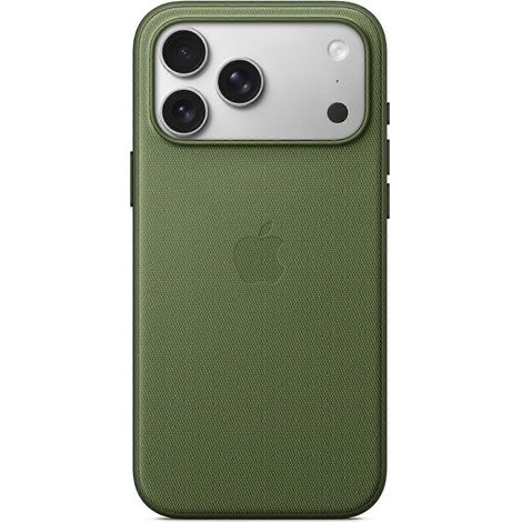 Custodia TechWoven per iPhone 17 Pro Max con MagSafe, cover protettiva color Sienna e logo.
