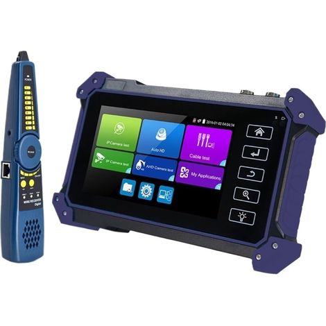 Testeur de caméra de sécurité CCTV Testeur De Vidéosurveillance IP IPC5200 4K 8MP AHD CVI TVI SDI, Test De Caméra Analogique H.265, Moniteur De Vidéosurveillance Portable Avec Entrée/sortie VGA(Purple (1/5)
