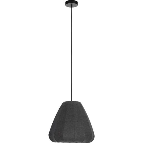 Hanging Light Barlaston Steel noir E27 1x40w H: 110cm Ø35 cm Dimmable (1/3)
