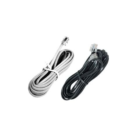 CAVO LINEARE TELEFONICO PLUG 6/4  mt.3 colore nero 21281    FANTON