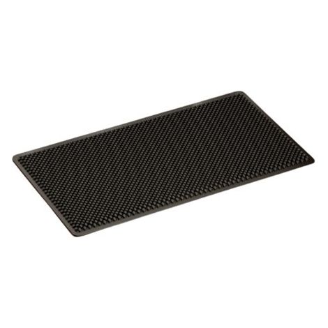 Zerbino da esterno in silicone, antipolvere, 42x76 cm, resistente, lavabile, antiscivolo, per ingresso e cucina (nero) (1/5)